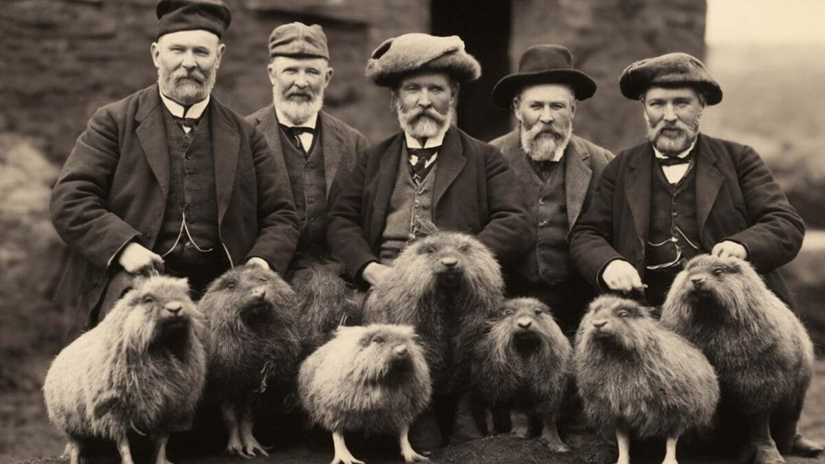 SCOTLAND'S LAST DOMESTICATED HAGGIS. The final domesticated Scottish haggis herd