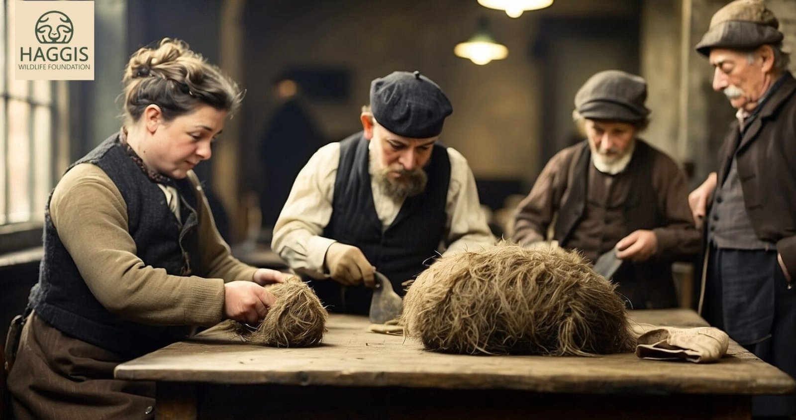Old Scottish Haggis Wool Worker 4