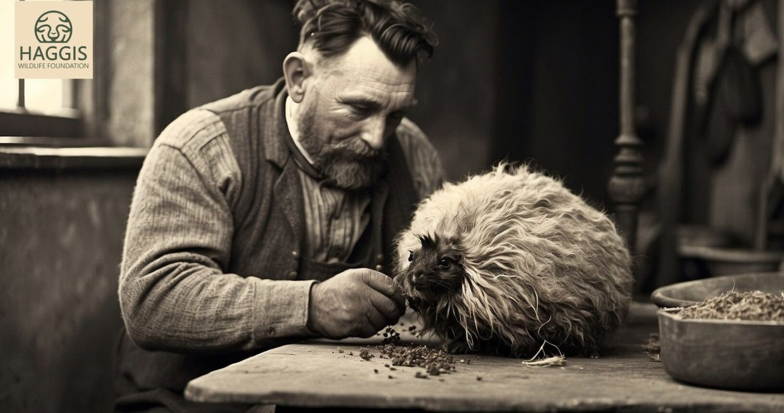 Old Scottish Haggis Wool Worker 5