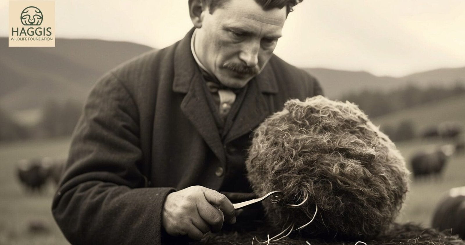 Old Scottish Haggis Wool Worker 7