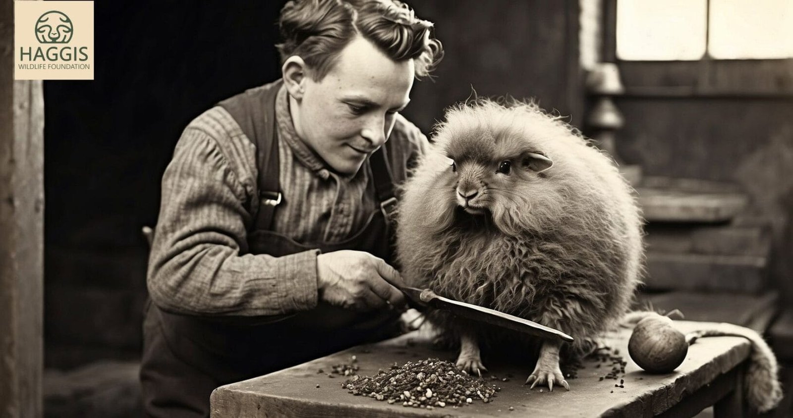 Old Scottish Haggis Wool Worker 11