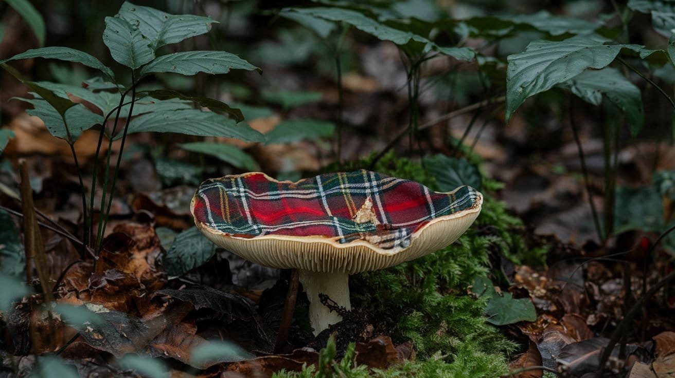 Scottish Tartan mushrooms
