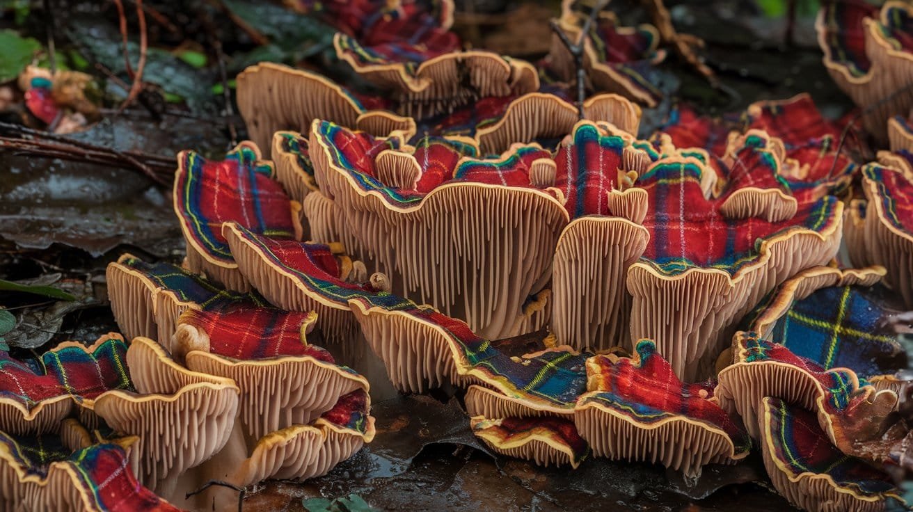 Wild Scottish Tartan mushrooms wild haggis 2
