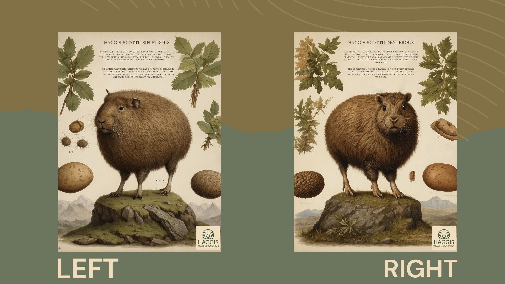 wild haggis animal. the first wild haggis animals