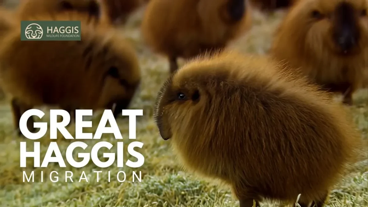 Great Migration of Wild Scottish Haggis Animals