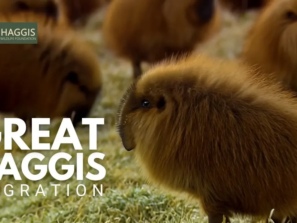 Great Migration of Wild Scottish Haggis Animals