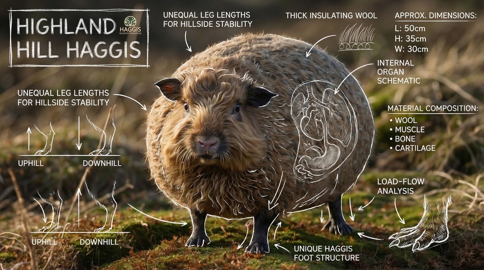 wild haggis animal of scotland